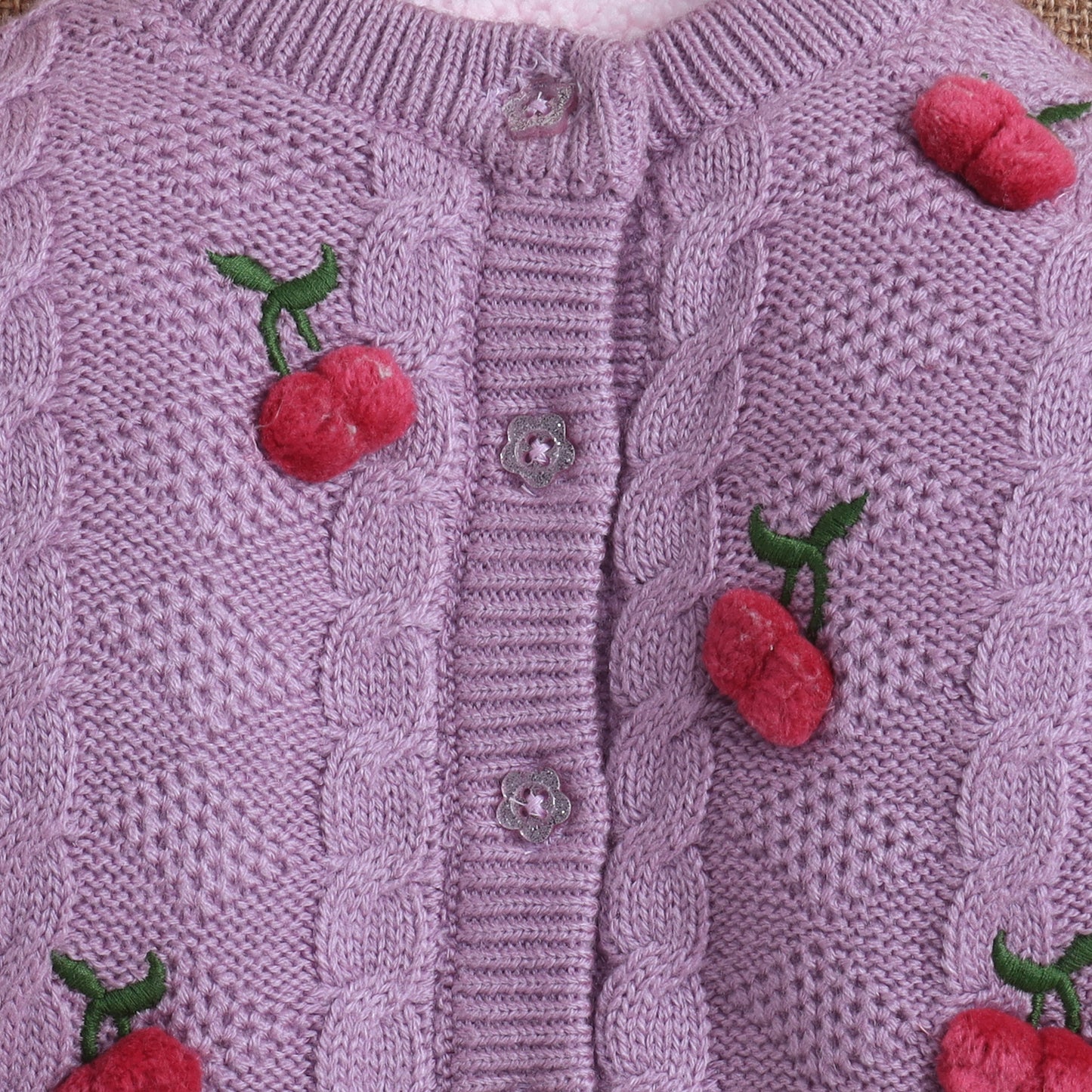 Yellow Apple- Baby Knitted Sweater & Pant Set | Cozy Winter Wear with Cute Embroidered Design