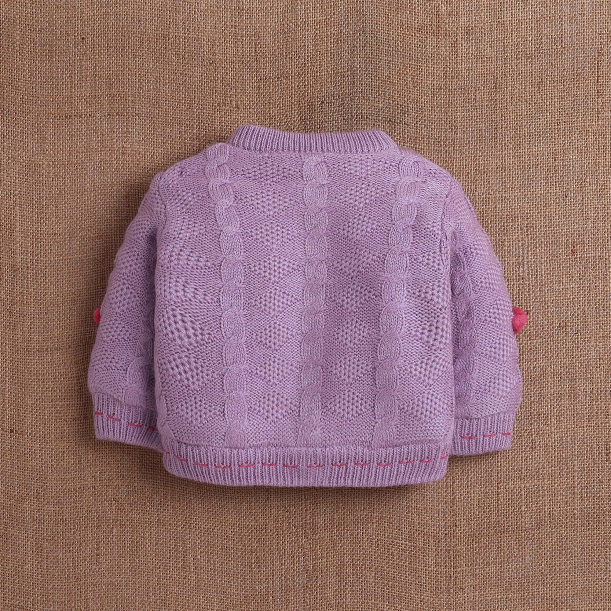 Baby Knitted Sweater & Pant Set | Cozy Winter Wear with Cute Embroidered Design