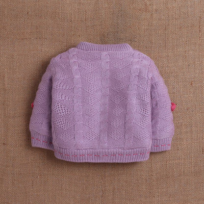 Yellow Apple- Baby Knitted Sweater & Pant Set | Cozy Winter Wear with Cute Embroidered Design