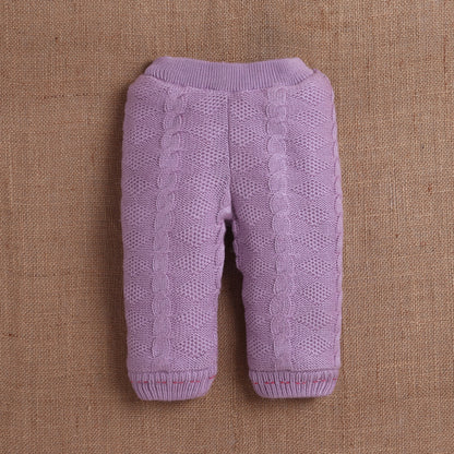 Yellow Apple- Baby Knitted Sweater & Pant Set | Cozy Winter Wear with Cute Embroidered Design