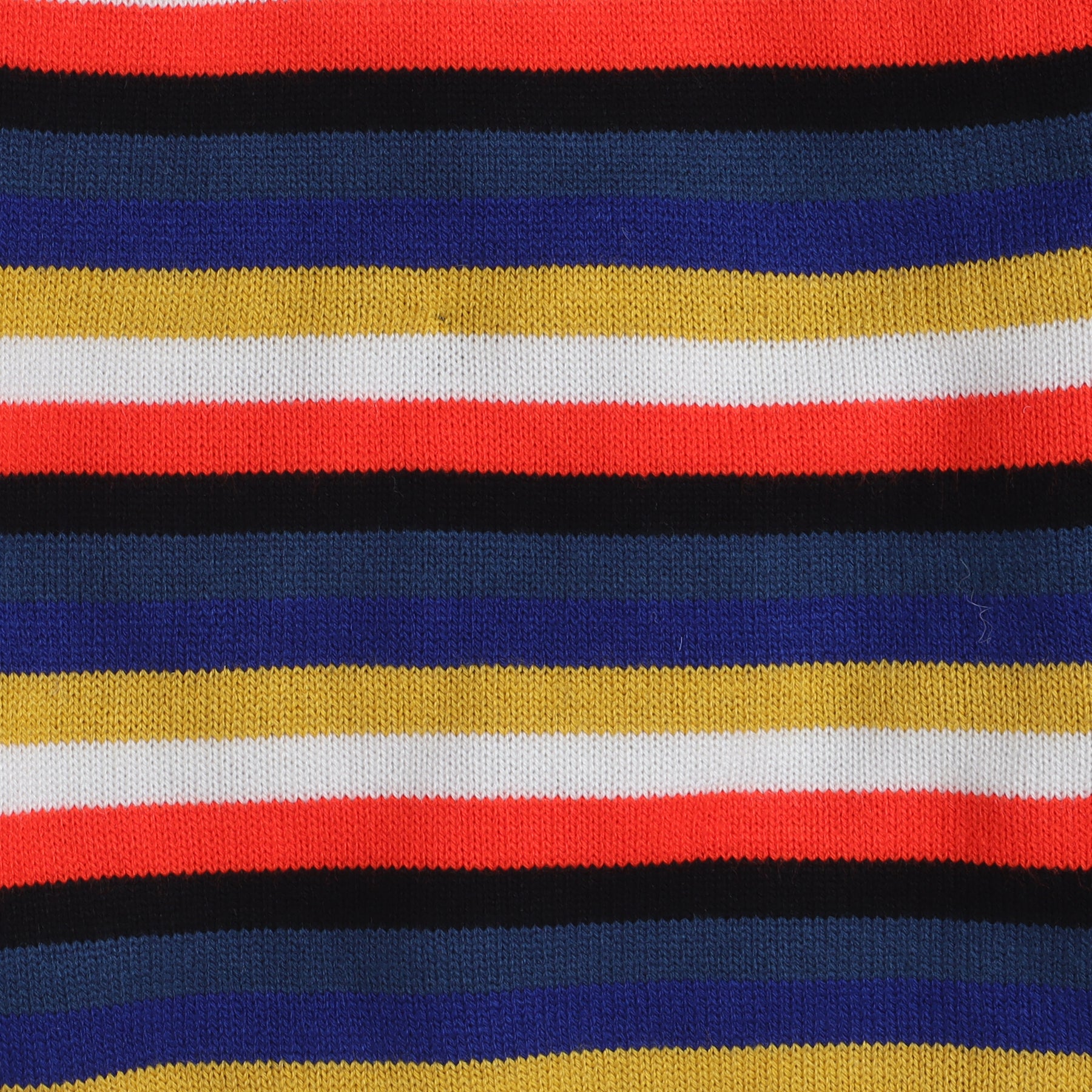 Boys Striped Round Neck Blue Sweater