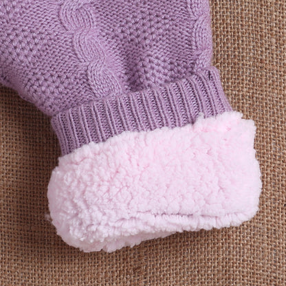 Yellow Apple- Baby Knitted Sweater & Pant Set | Cozy Winter Wear with Cute Embroidered Design