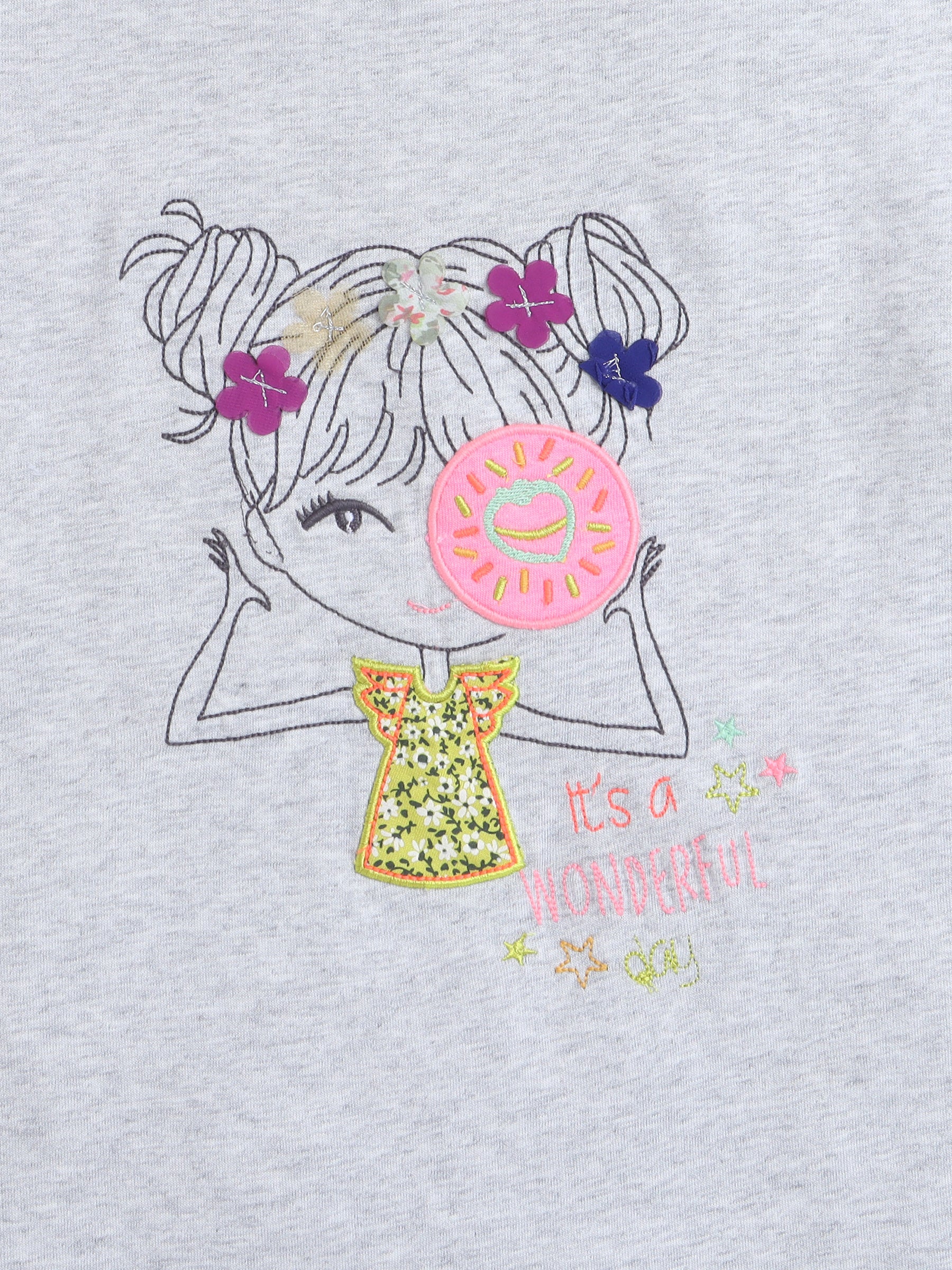 Designer Half Sleeve Cotton T-Shirts for Girls and Baby Girls