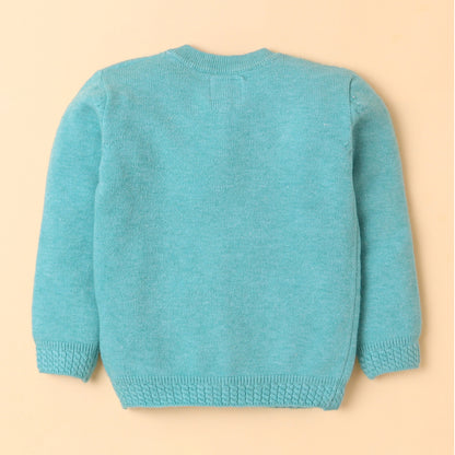 Yellow Apple-Girls Warm Button-Up Cardigan