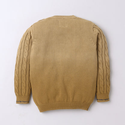 Yellow Apple-Warm Boys' Knit Sweater – Soft, Stylish & Comfortable Winter Wear