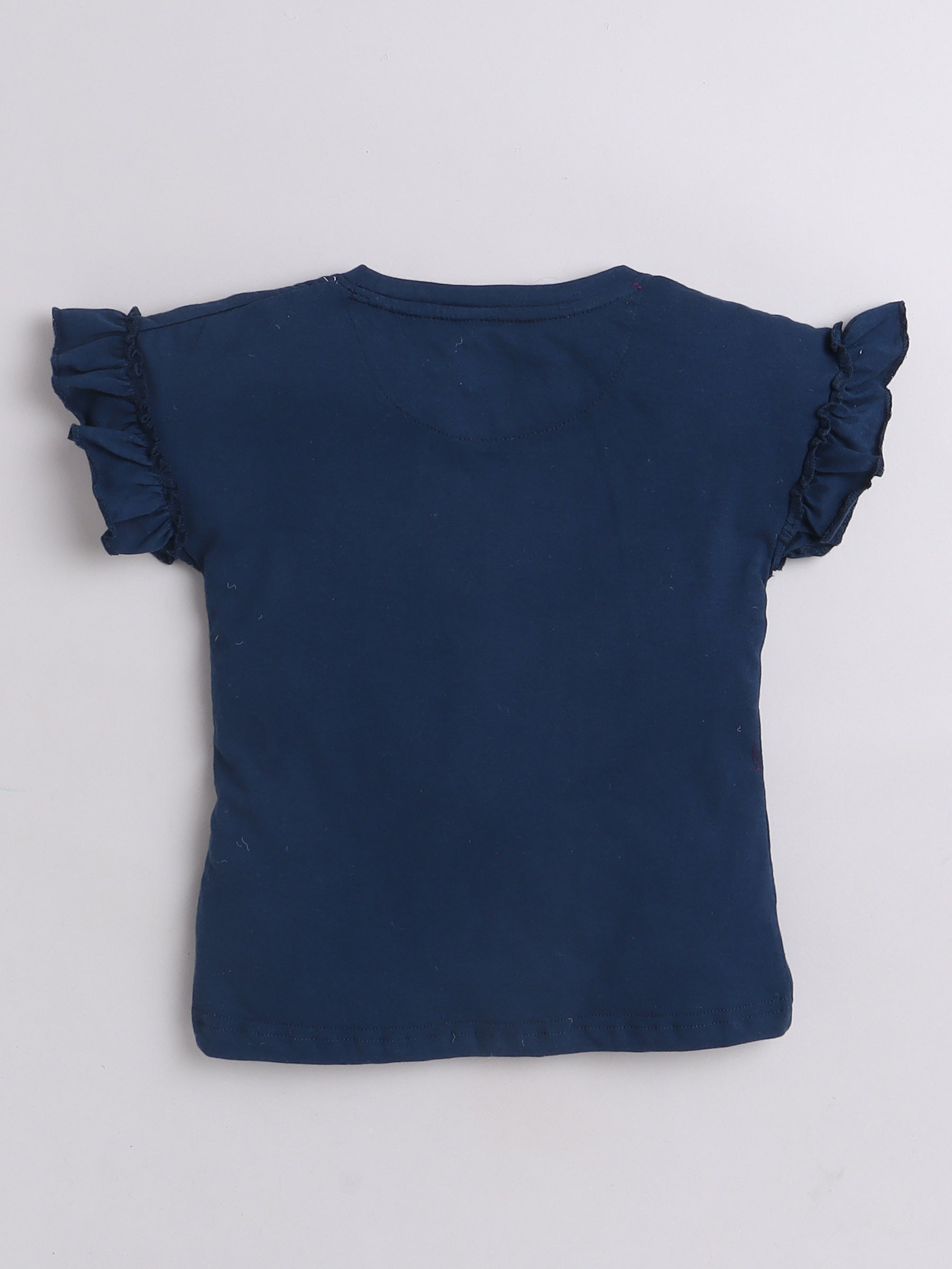 Designer Half Sleeve Cotton T-Shirts for Girls and Baby Girls