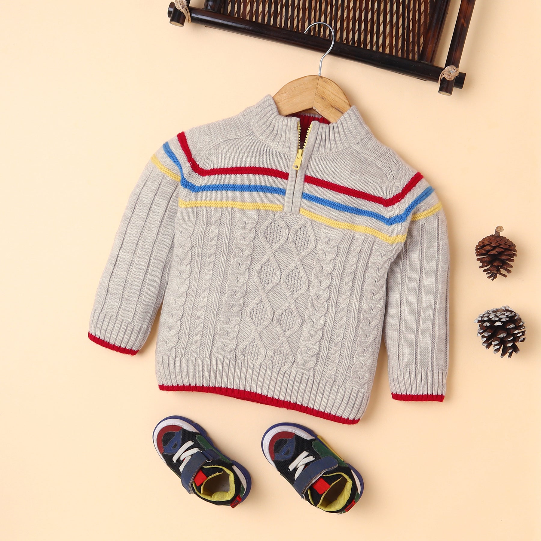 Warm Boys' Knit Sweater – Soft, Stylish & Comfortable Winter Wear