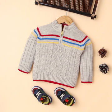 Warm Boys' Knit Sweater – Soft, Stylish & Comfortable Winter Wear