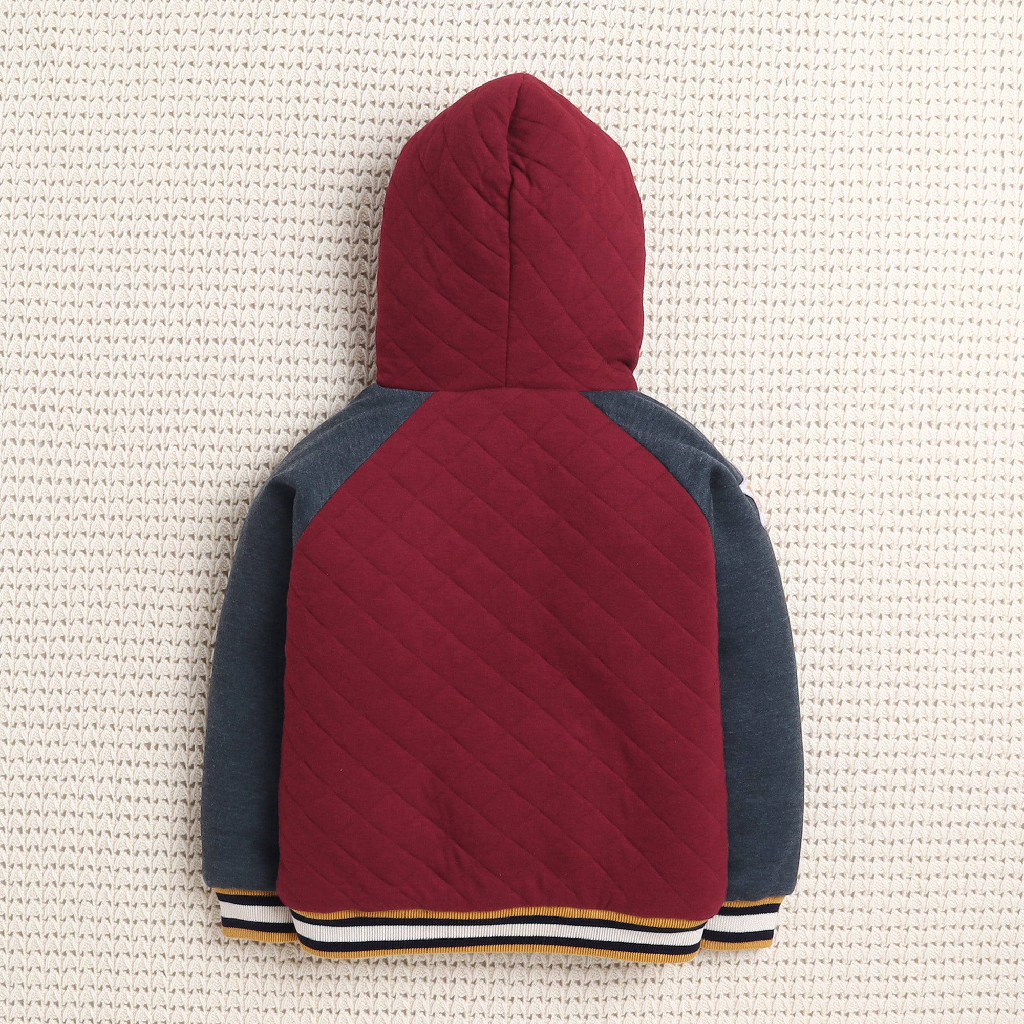 Kids Quilted Hooded Tracksuit Set | Soft Fleece Zip-Up Hoodie & Jogger Pants for Boys & Girls