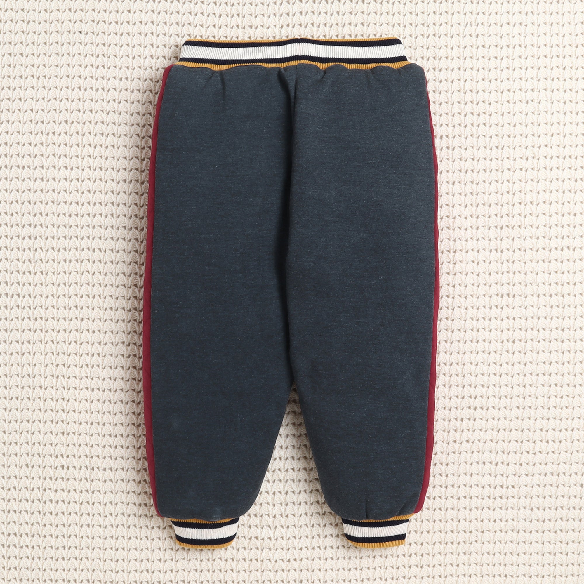 Kids Quilted Hooded Tracksuit Set | Soft Fleece Zip-Up Hoodie & Jogger Pants for Boys & Girls