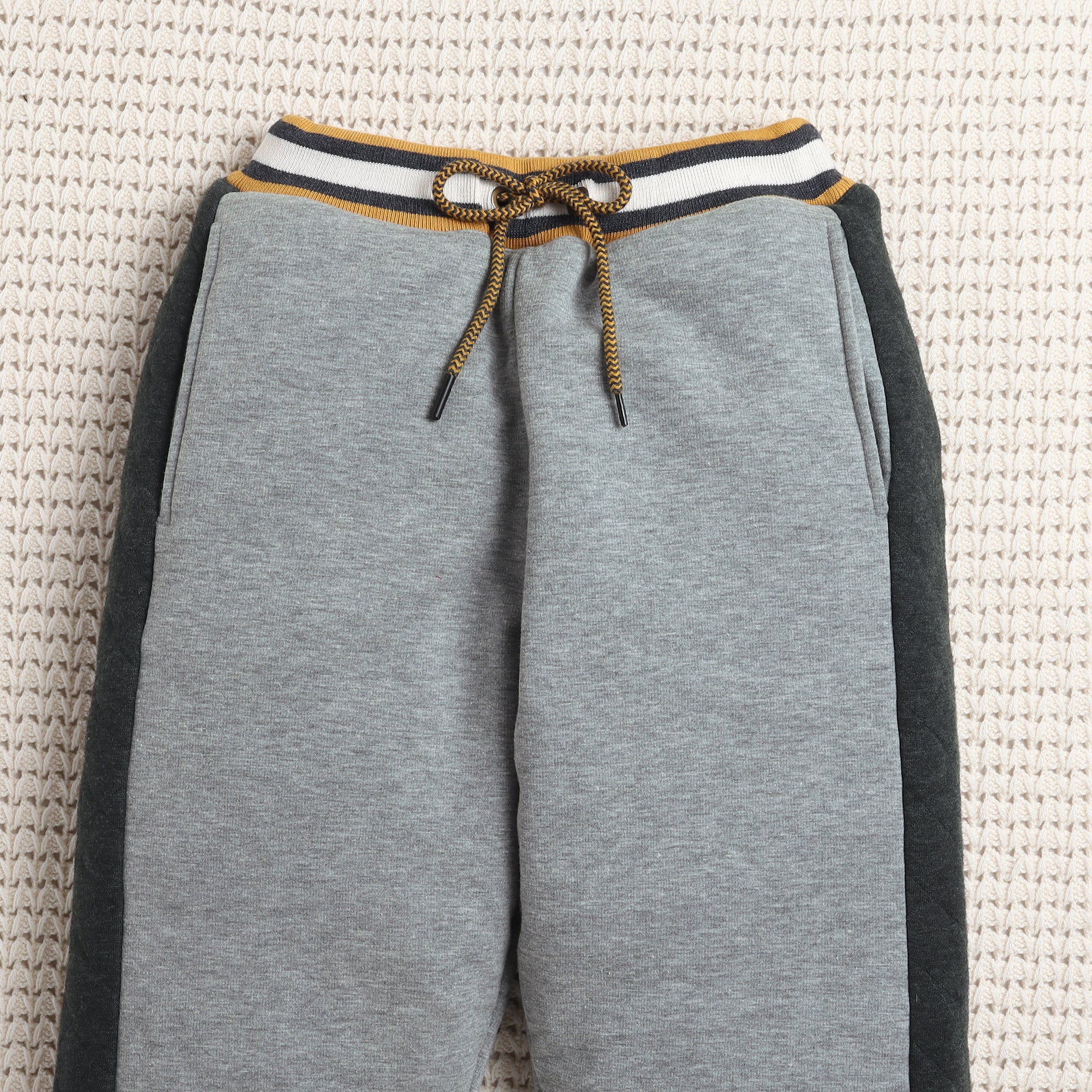 Kids Quilted Hooded Tracksuit Set | Soft Fleece Zip-Up Hoodie & Jogger Pants for Boys & Girls