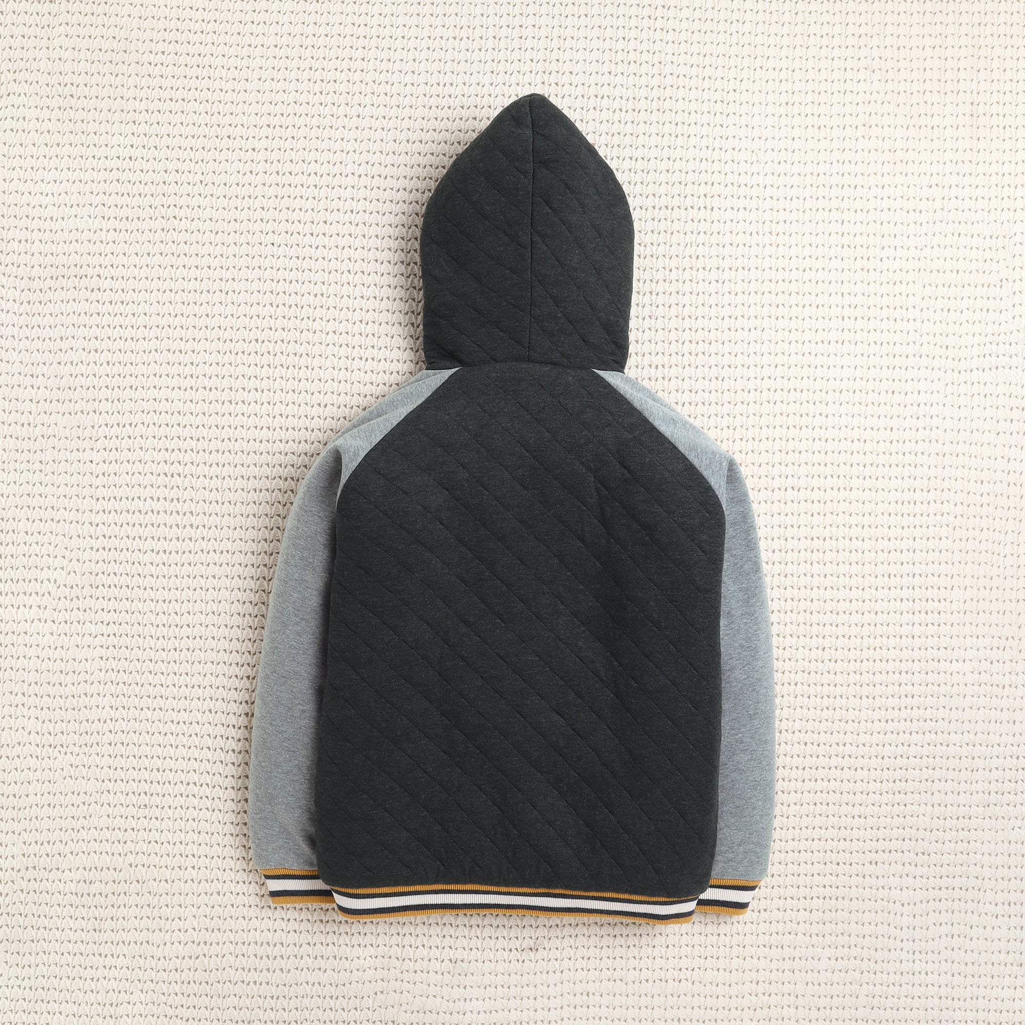 Kids Quilted Hooded Tracksuit Set | Soft Fleece Zip-Up Hoodie & Jogger Pants for Boys & Girls