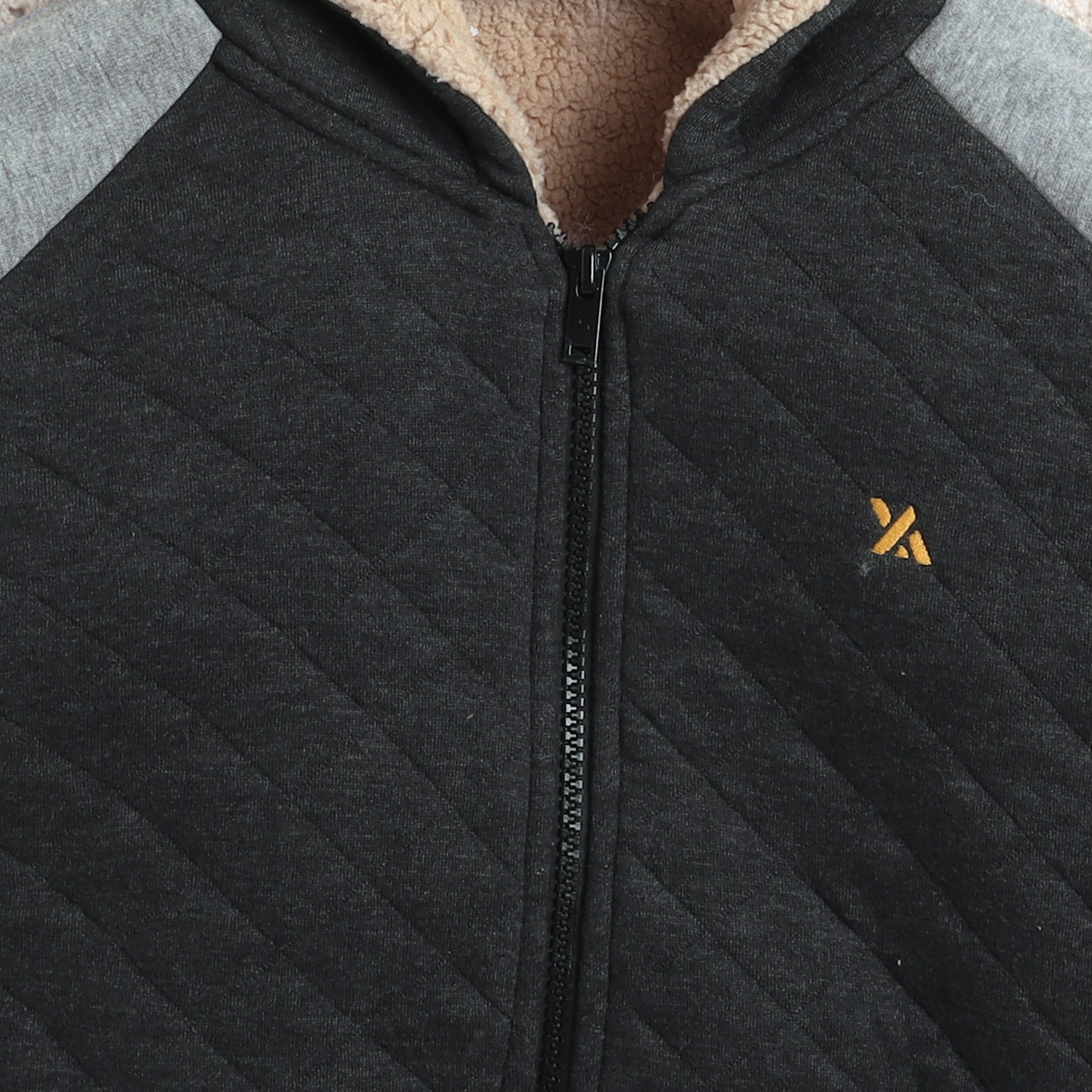 Kids Quilted Hooded Tracksuit Set | Soft Fleece Zip-Up Hoodie & Jogger Pants for Boys & Girls