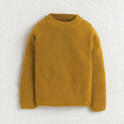 Unisex Baby & Kids Winter T-Neck Sweater | Warm Woollen Skivvy Pullover for Boys & Girls