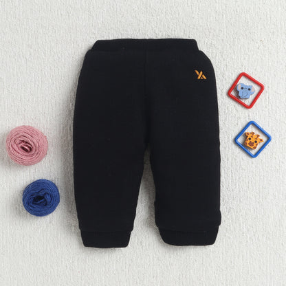 Yellow Apple Unisex Baby & Kids Winter Lowers – Soft Knit Warm Jogger Pants for Boys & Girls