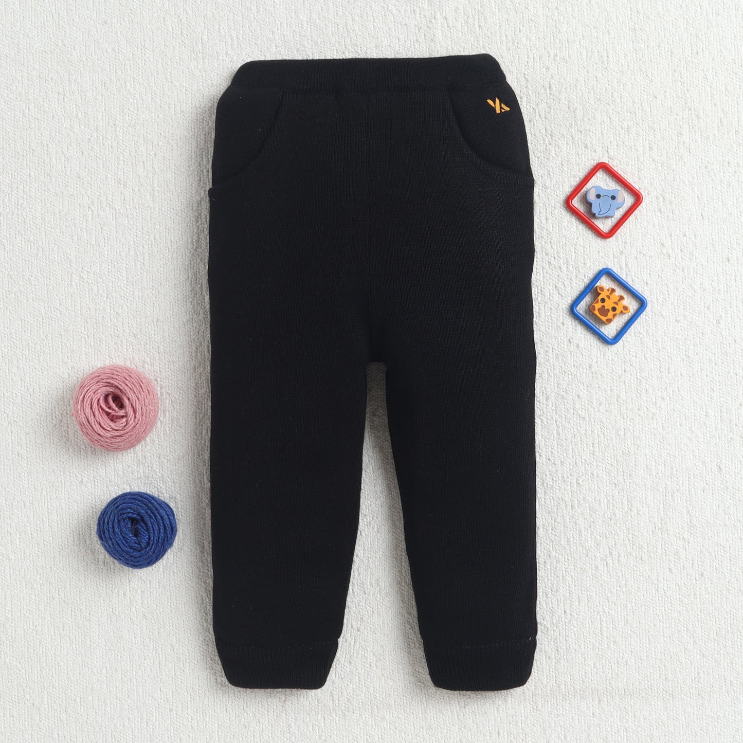 Yellow Apple  Cozy Winter Lowers for Unisex Baby & Kids – Ultra Soft Warm Jogger Pants for Boys & Girls