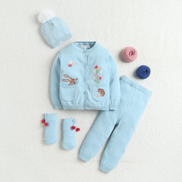 Everyday Unisex Baby Set – All Season Soft Knit Outfit | Stylish & Cozy Combo