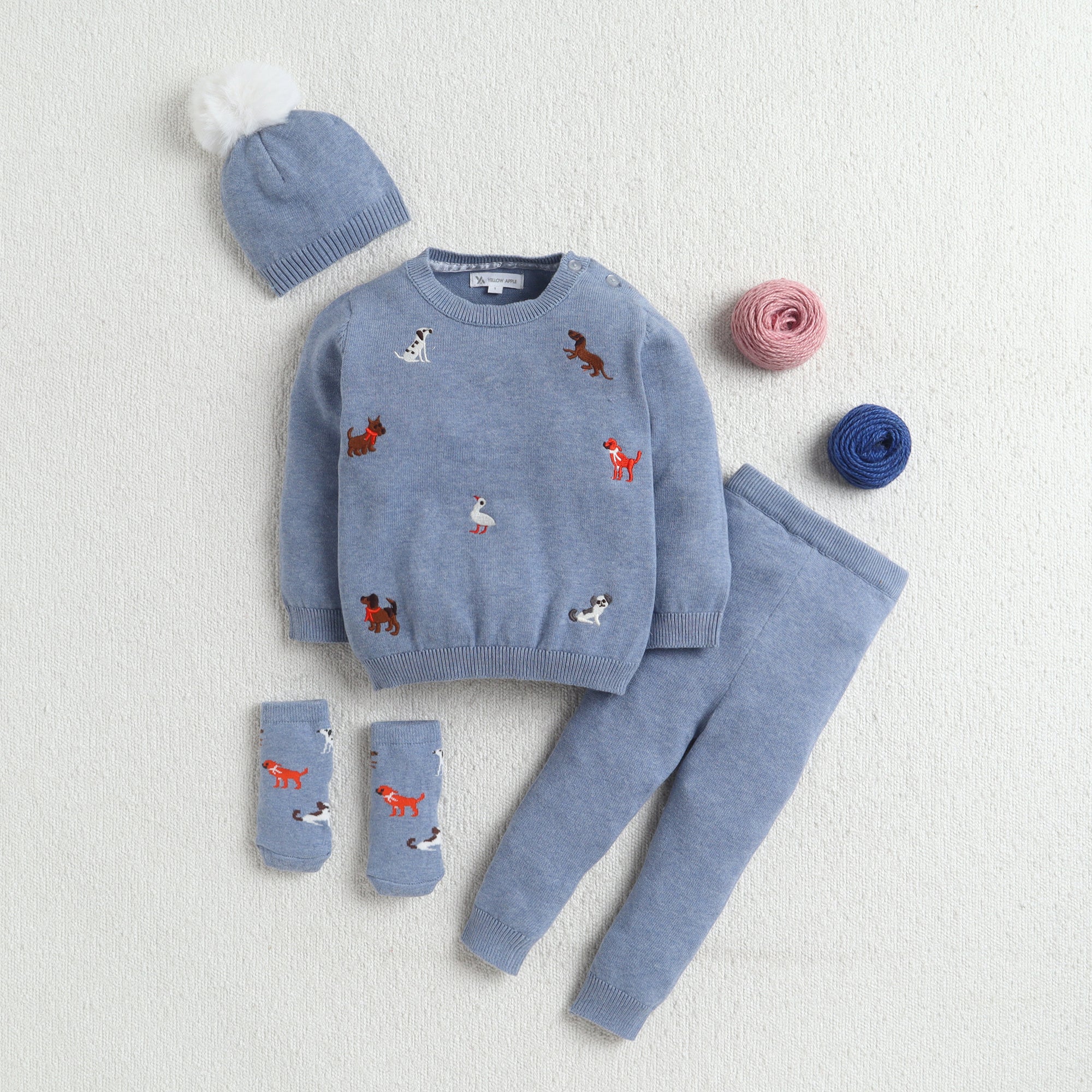 Everyday Unisex Baby Set – All Season Soft Knit Outfit | Stylish & Cozy Combo