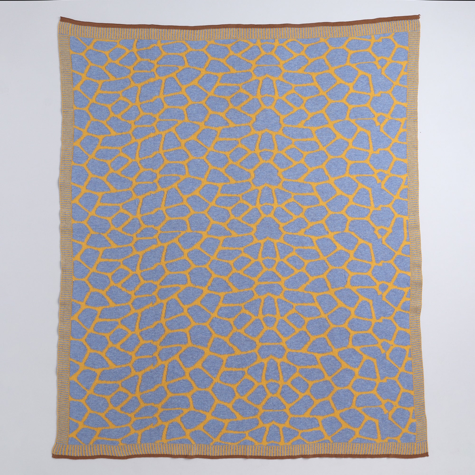 Yellow Apple-Knitted Baby Blanket | Soft Reversible  Baby Wrap for Newborns