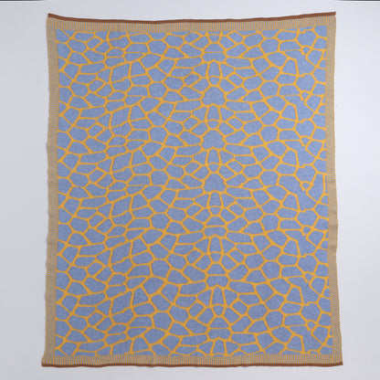 Yellow Apple-Knitted Baby Blanket | Soft Reversible  Baby Wrap for Newborns