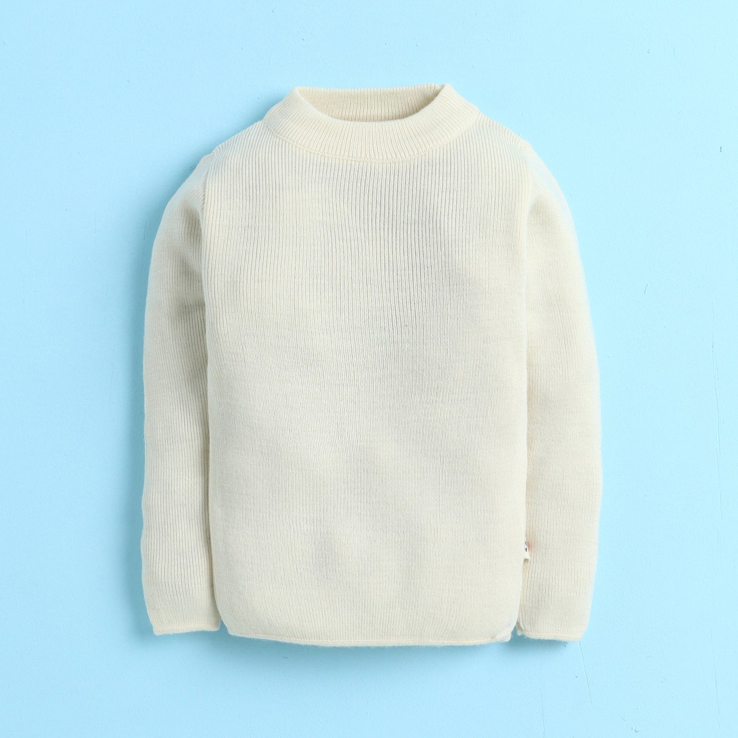 Unisex Baby & Kids Winter T-Neck Sweater | Warm Woollen Skivvy Pullover for Boys & Girls