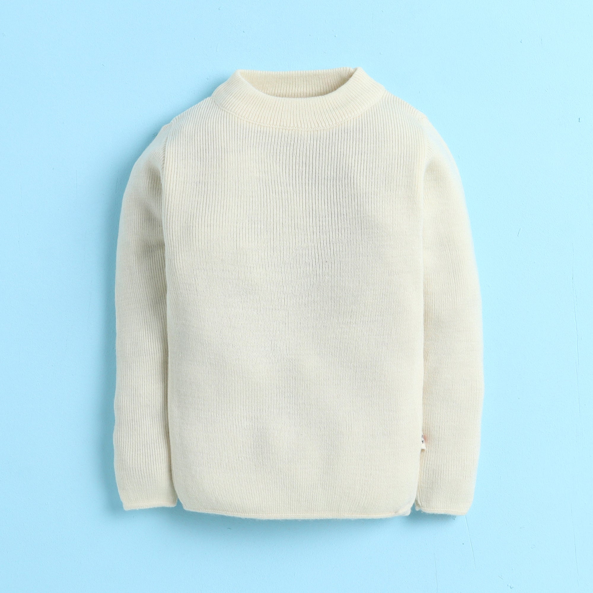 Unisex Baby & Kids Winter T-Neck Sweater | Warm Woollen Skivvy Pullover for Boys & Girls