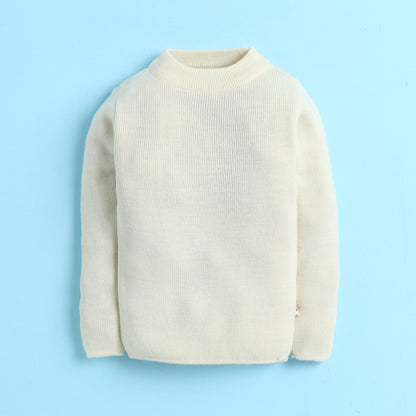 Unisex Baby & Kids Winter T-Neck Sweater | Warm Woollen Skivvy Pullover for Boys & Girls