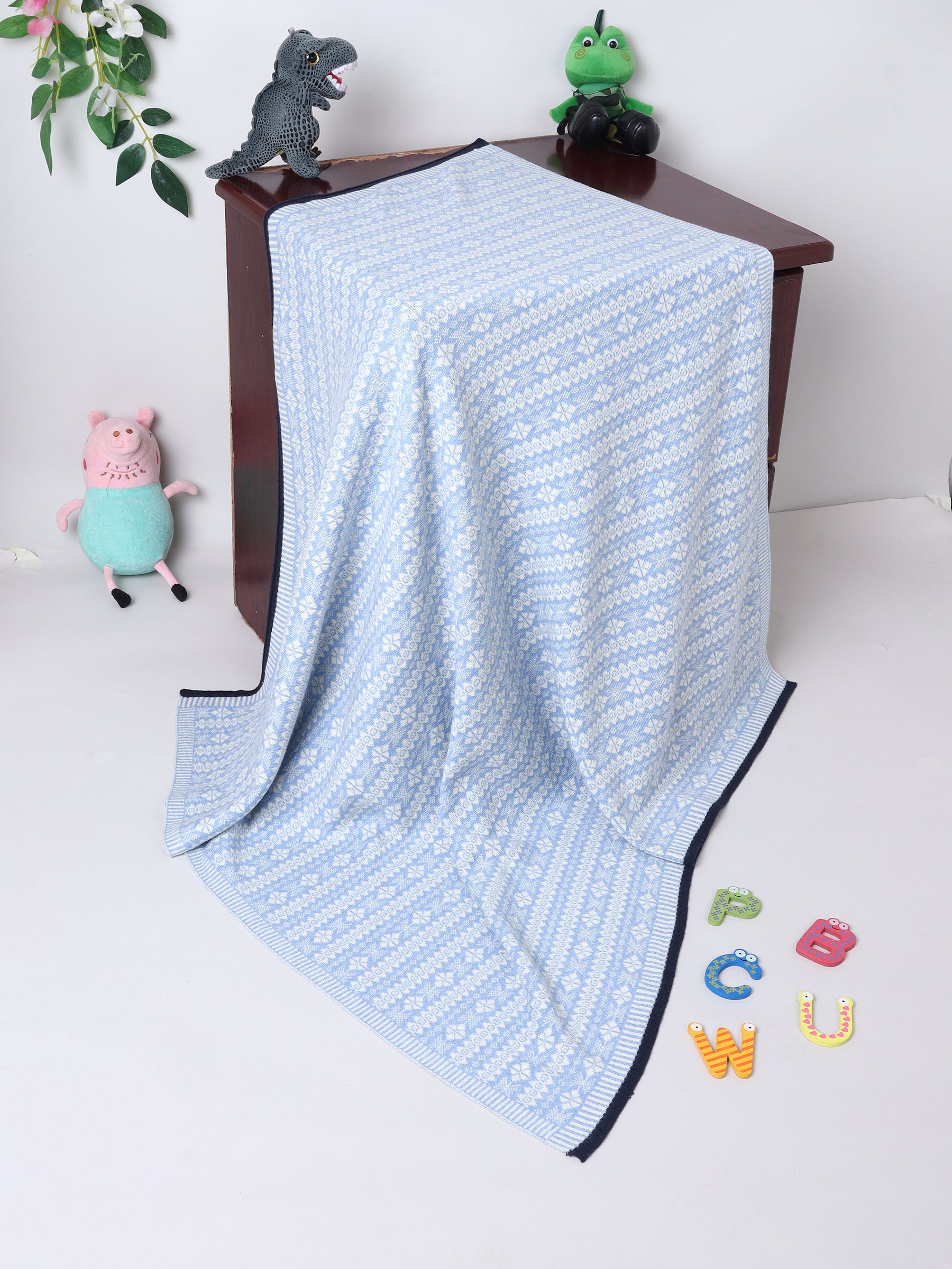 Baby Blanket | Soft Warm Jacquard Baby Wrap for Newborns