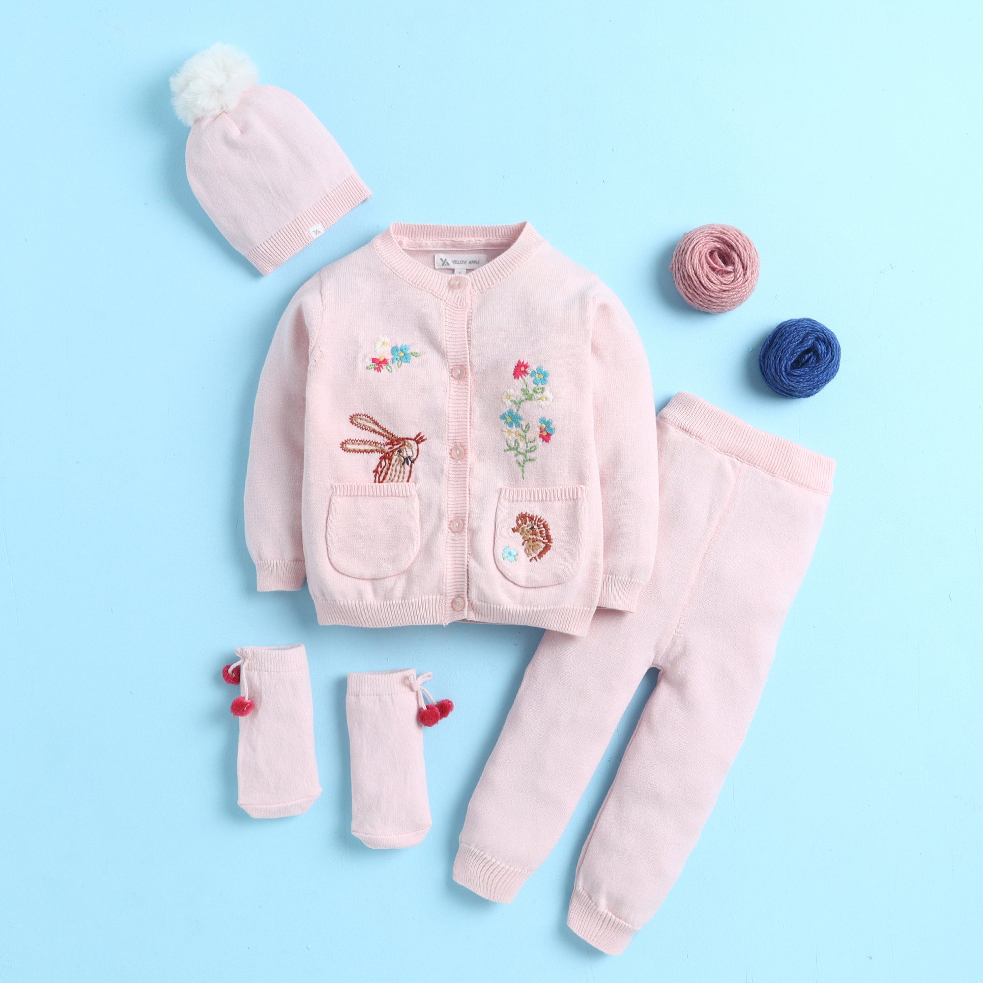Everyday Unisex Baby Set – All Season Soft Knit Outfit | Stylish & Cozy Combo
