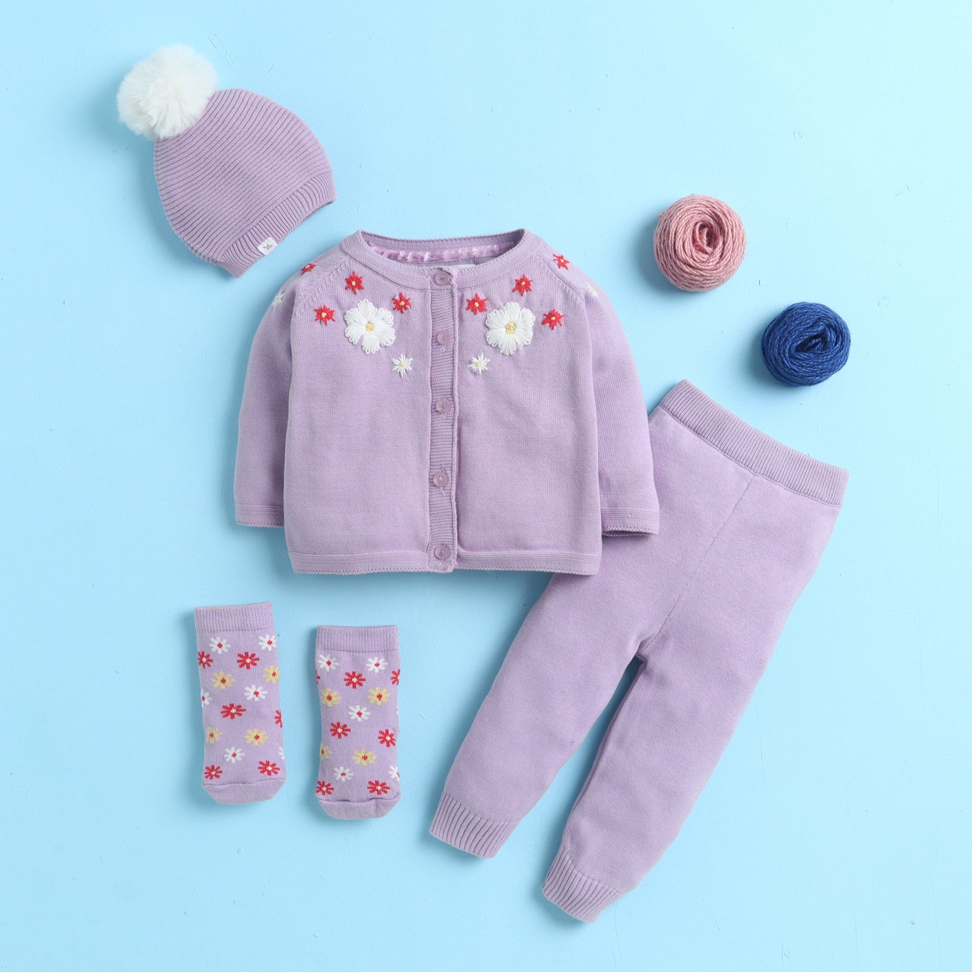 Everyday Unisex Baby Set – All Season Soft Knit Outfit | Stylish & Cozy Combo