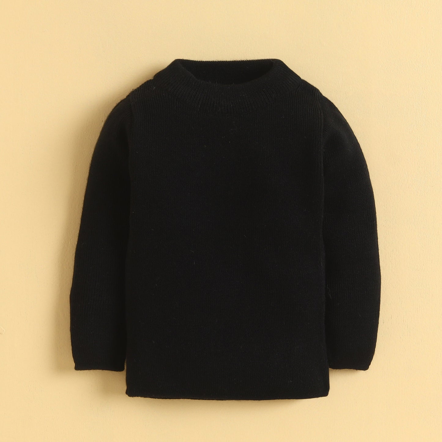 Unisex Baby & Kids Winter T-Neck Sweater | Warm Woollen Skivvy Pullover for Boys & Girls
