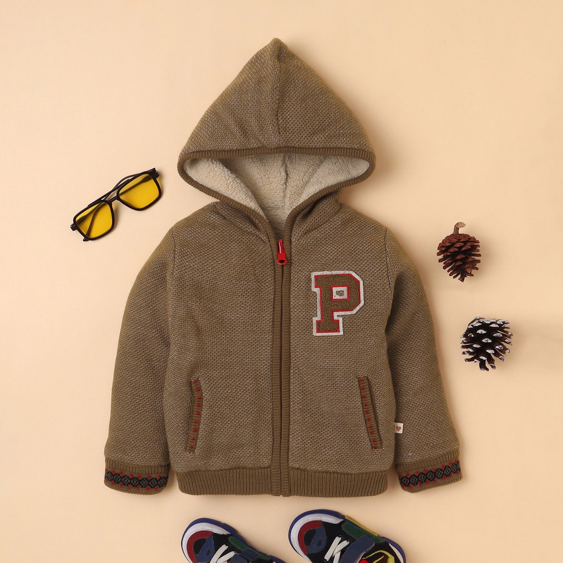 Boys Reversible Hoodie Jacket | Warm Fleece Lined Winter Wear for Kids | Stylish Zip-Up Hooded Sweatshirt
