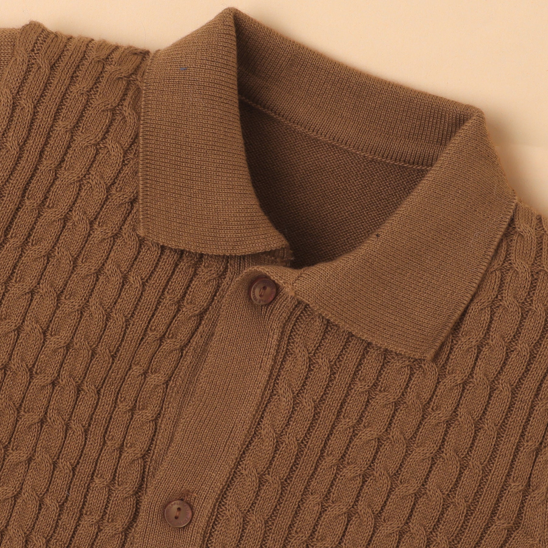 Boys Cable Knit Polo T-Shirt, Soft Cotton Half Sleeve Collar Tee for Boys, Casual Summer Wear