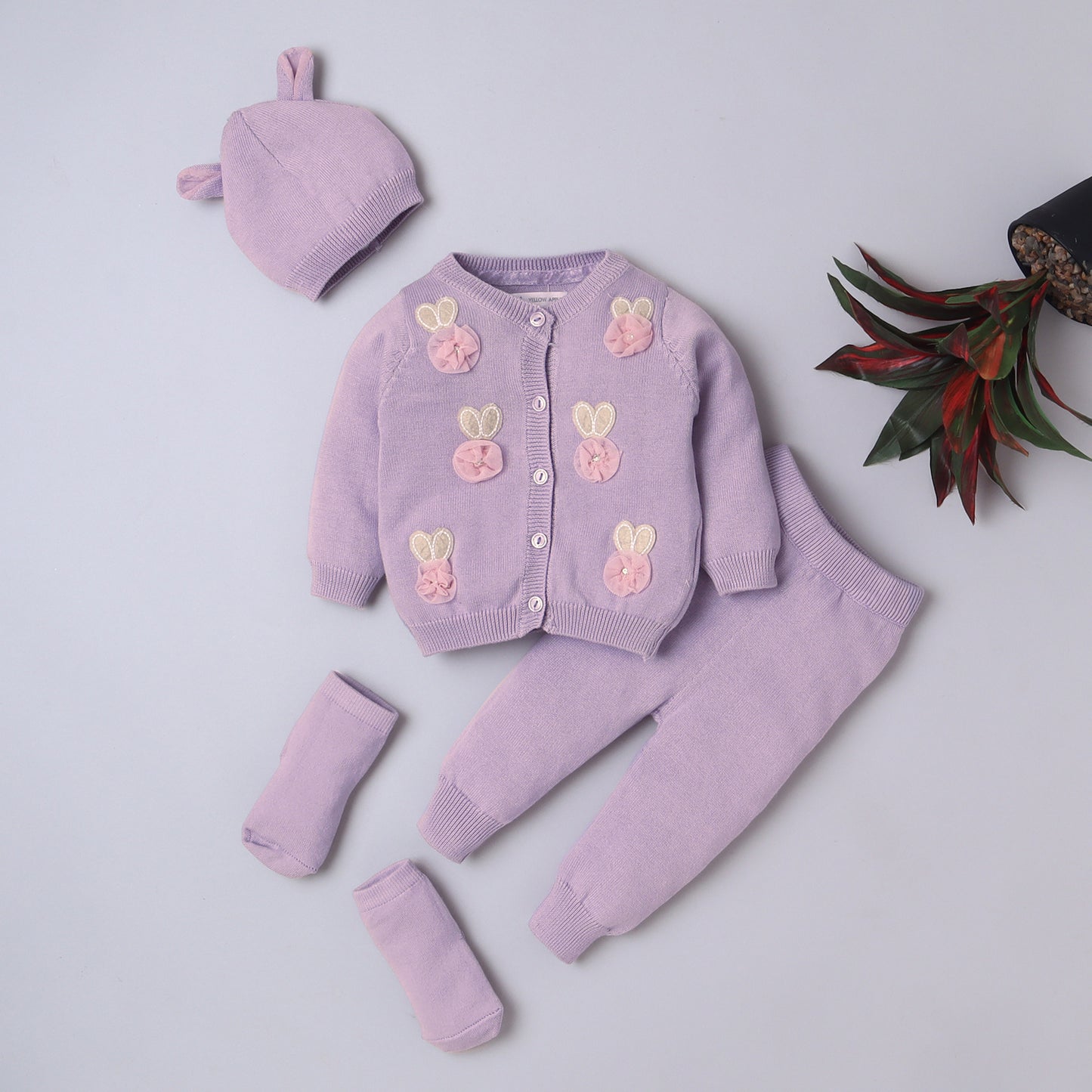 Yellow Apple Unisex Baby Winter & All Season Set – Soft, Breathable & Comfortable Knitwear