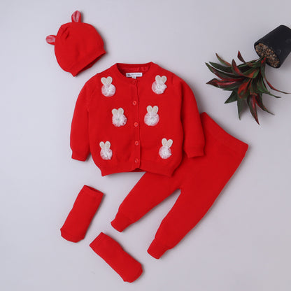 Yellow Apple Unisex Baby Winter & All Season Set – Soft, Breathable & Comfortable Knitwear