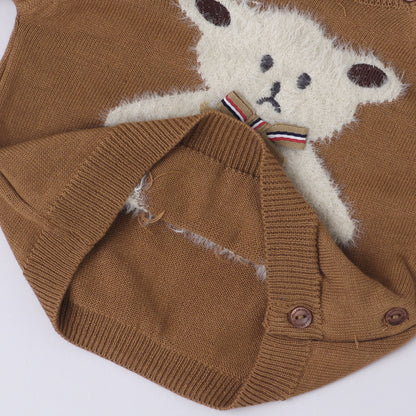 Yellow Apple Premium Baby Knitwear Set – Sweater, Pants, Hat & Socks | Soft, Stylish & Cozy