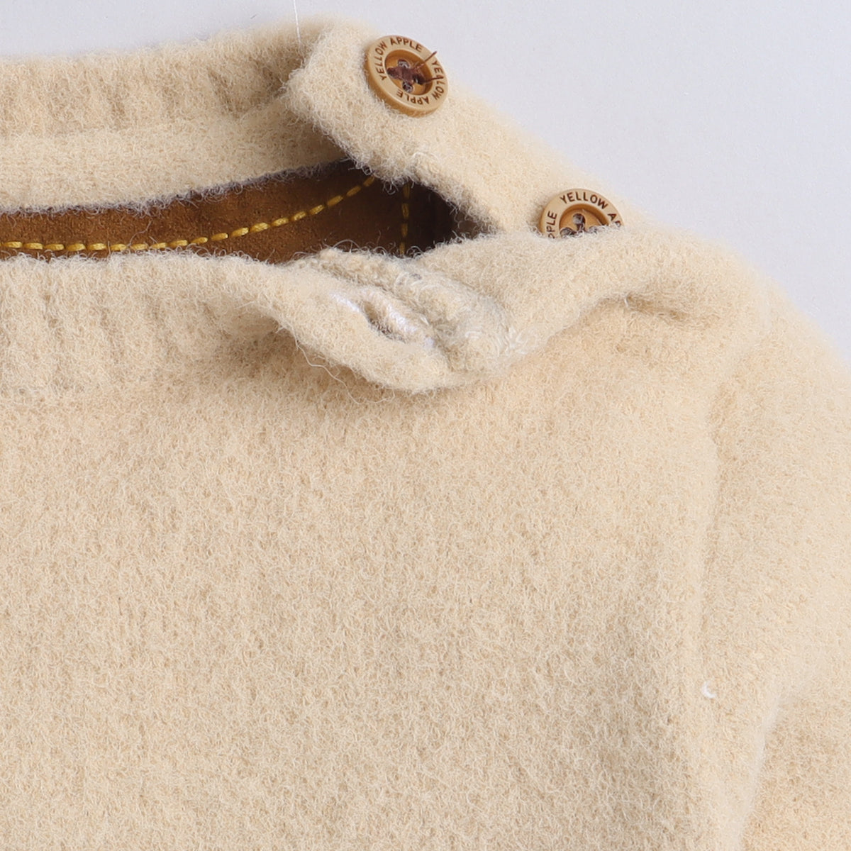Kids Fair Isle Knitted Sweater | Soft Full Sleeve Winter Pullover with Shoulder Button Detail
