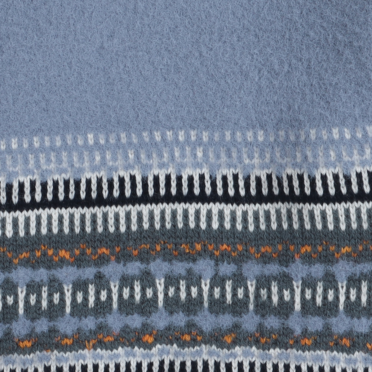 Kids Fair Isle Knitted Sweater | Soft Full Sleeve Winter Pullover with Shoulder Button Detail