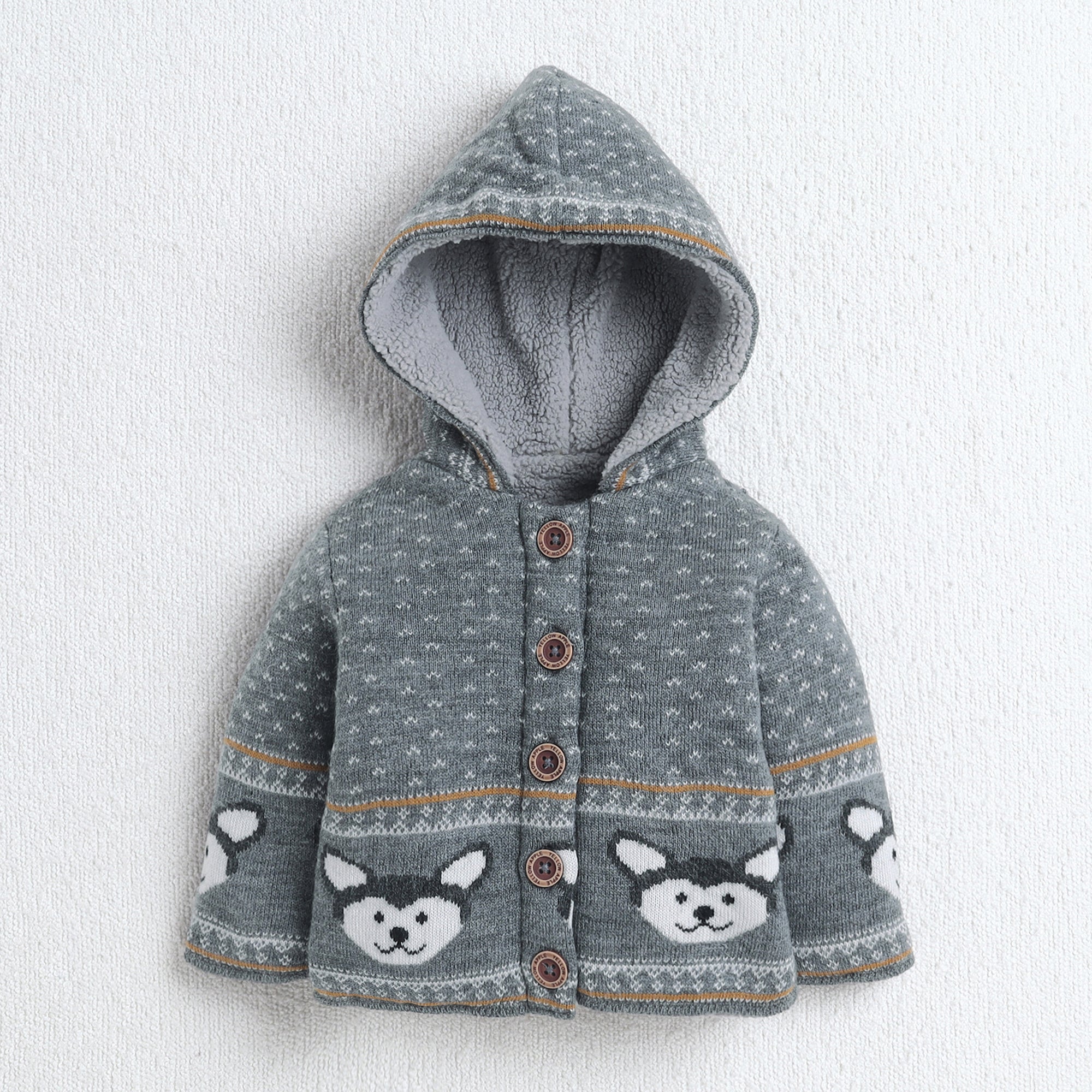 Baby Winter Fur Co-Ord Set | Hooded Fur Cardigan & Matching Pants | Soft Warm Baby Winter Clothing