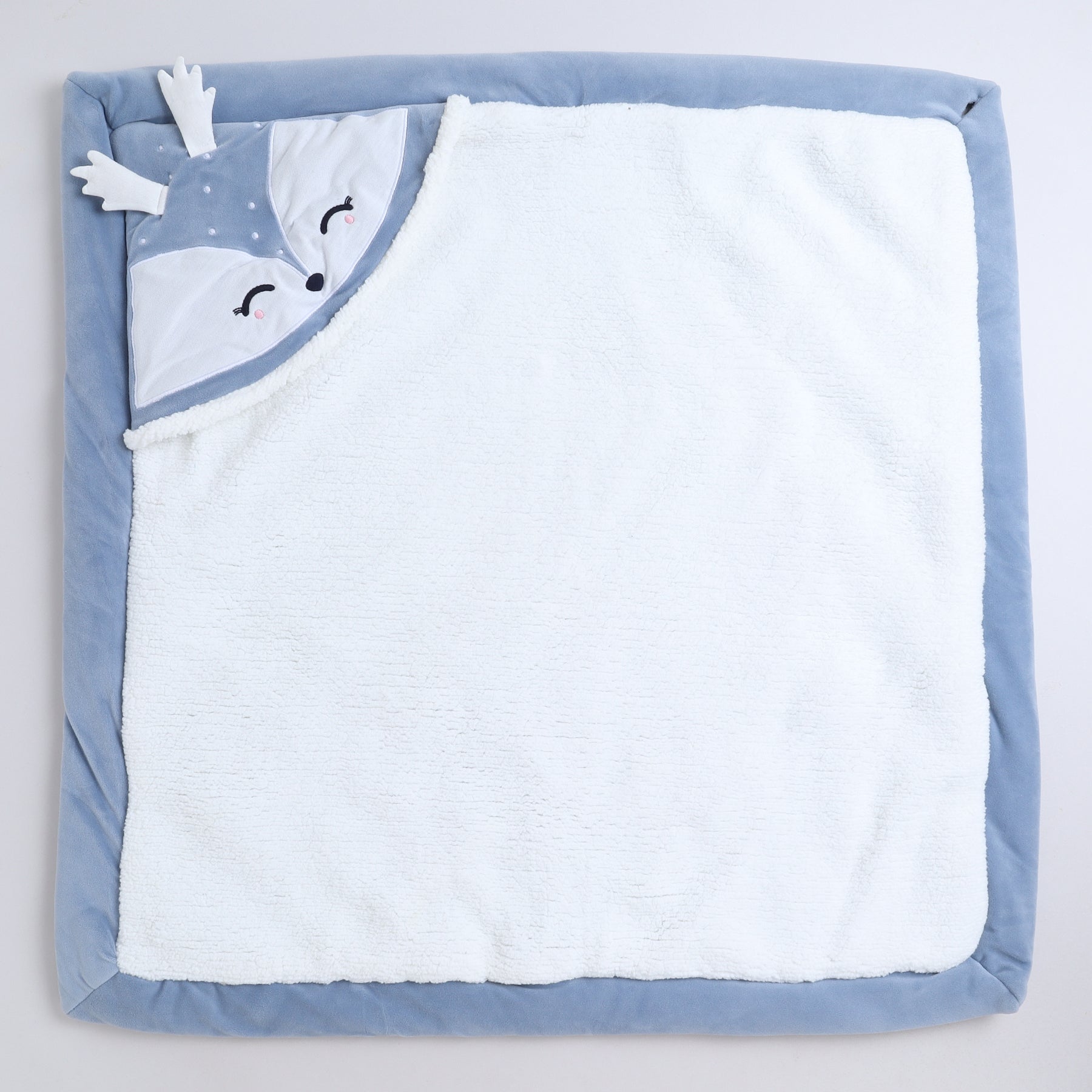Soft Baby Hooded Blanket |Plush Winter Wrap for Newborns & Toddlers with Cute Ears