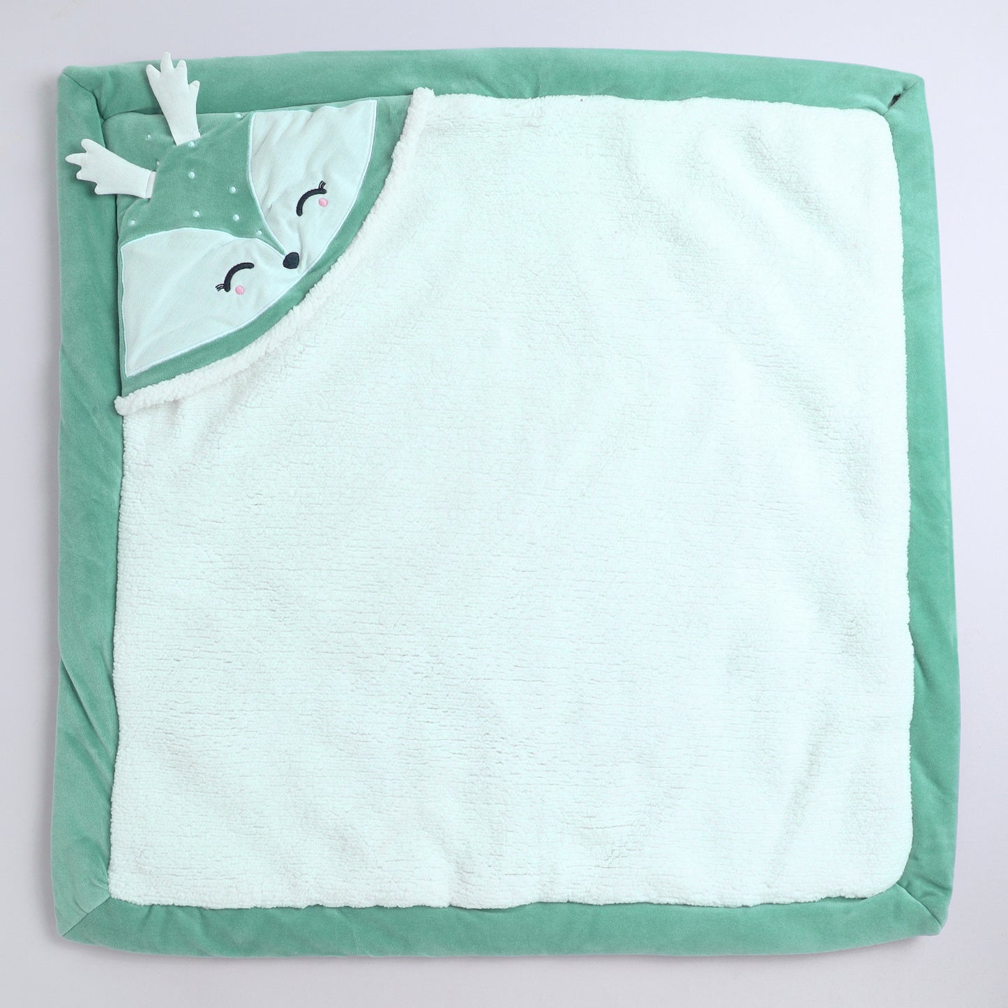 Yellow Apple Soft Baby Hooded Blanket |Plush Winter Wrap for Newborns & Toddlers with Cute Ears