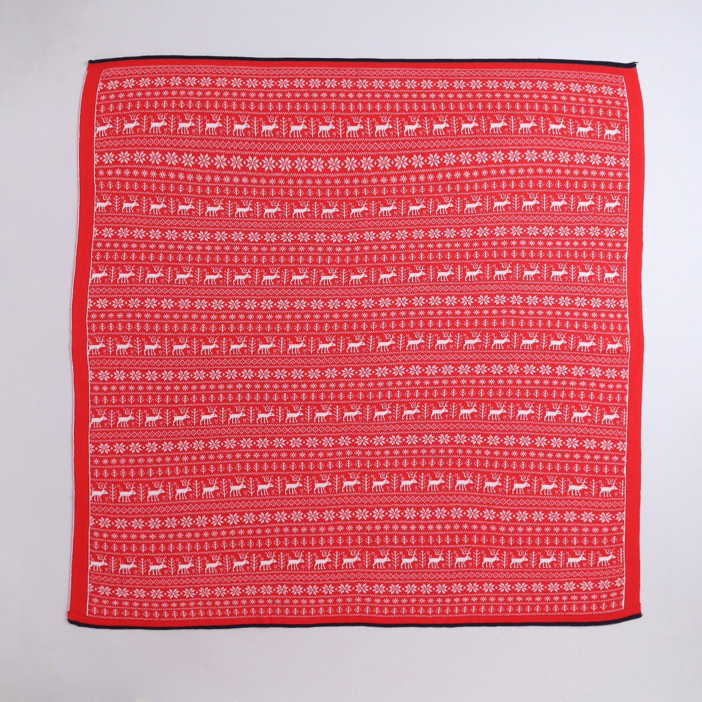 Yellow Apple-Knitted Baby Blanket | Soft Reversible Jacquard Baby Wrap for Newborns