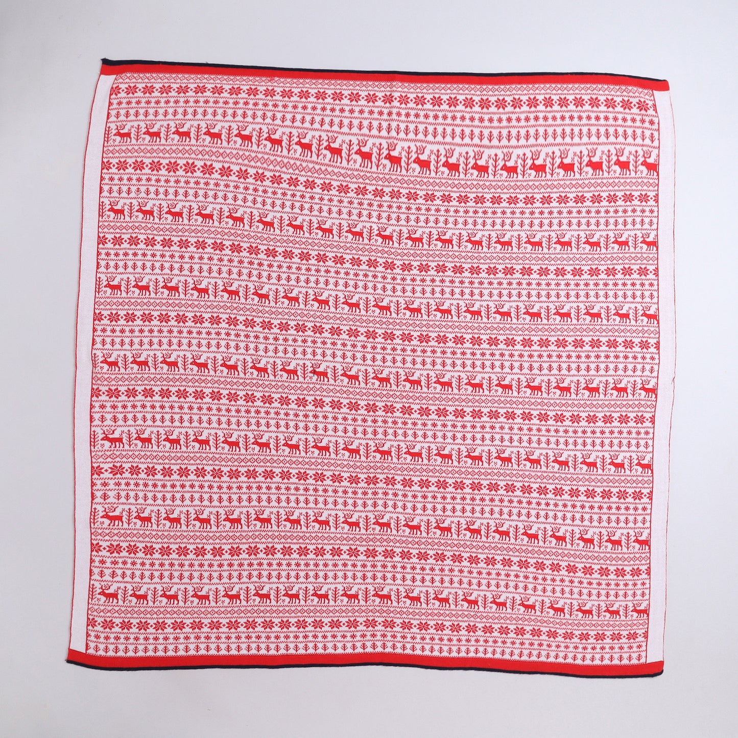 Yellow Apple-Knitted Baby Blanket | Soft Reversible Jacquard Baby Wrap for Newborns