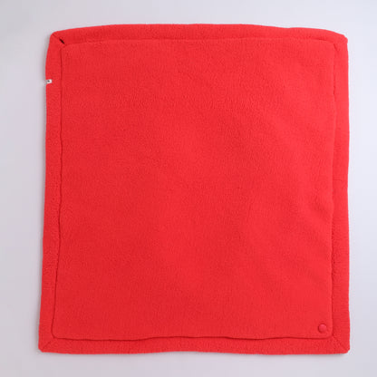 Yellow Apple Plush Baby Hooded Blanket | Ultra Soft Winter Baby Wrap with Ears