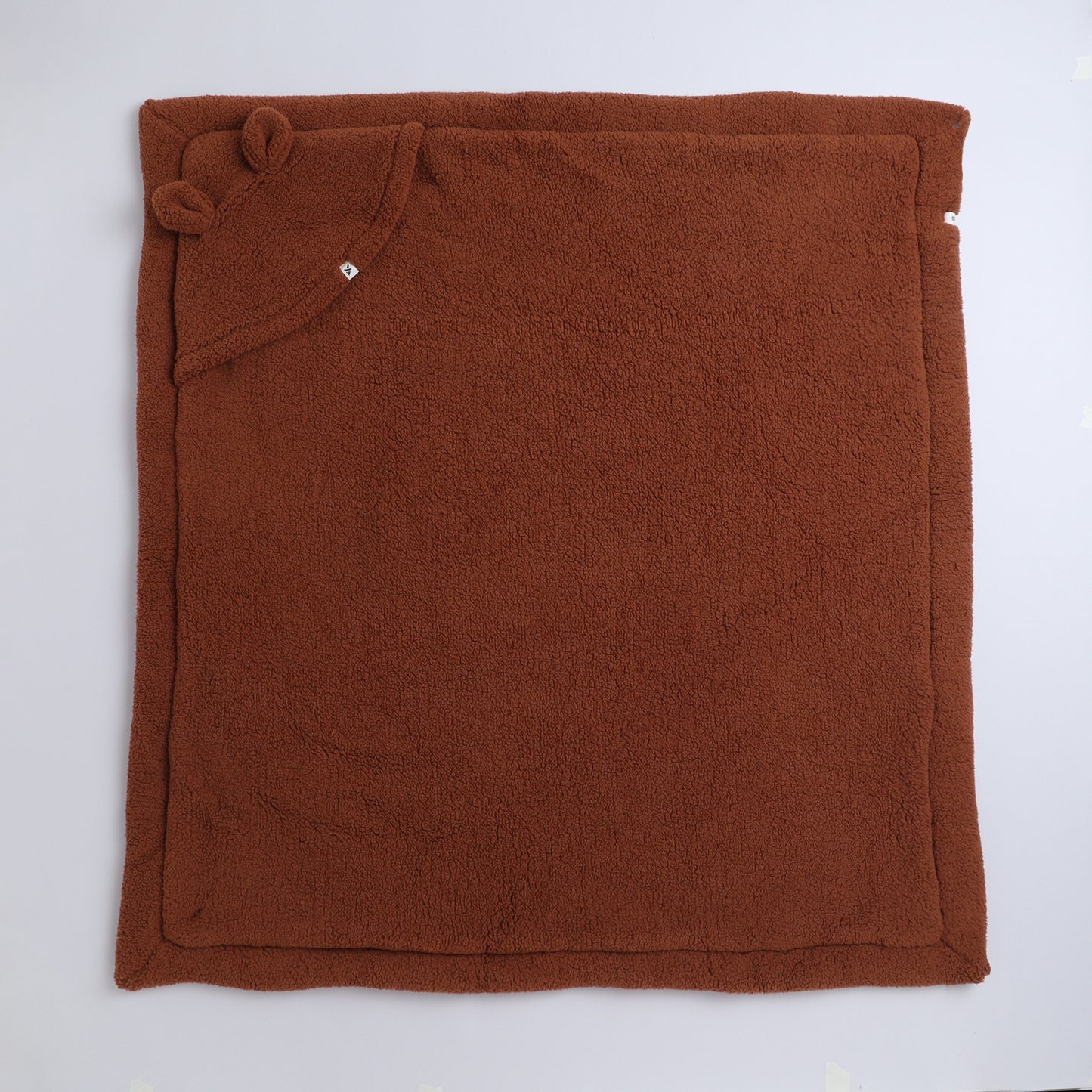 Yellow Apple Plush Baby Hooded Blanket | Ultra Soft Winter Baby Wrap with Ears