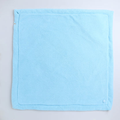 Yellow Apple Plush Baby Hooded Blanket | Ultra Soft Winter Baby Wrap with Ears