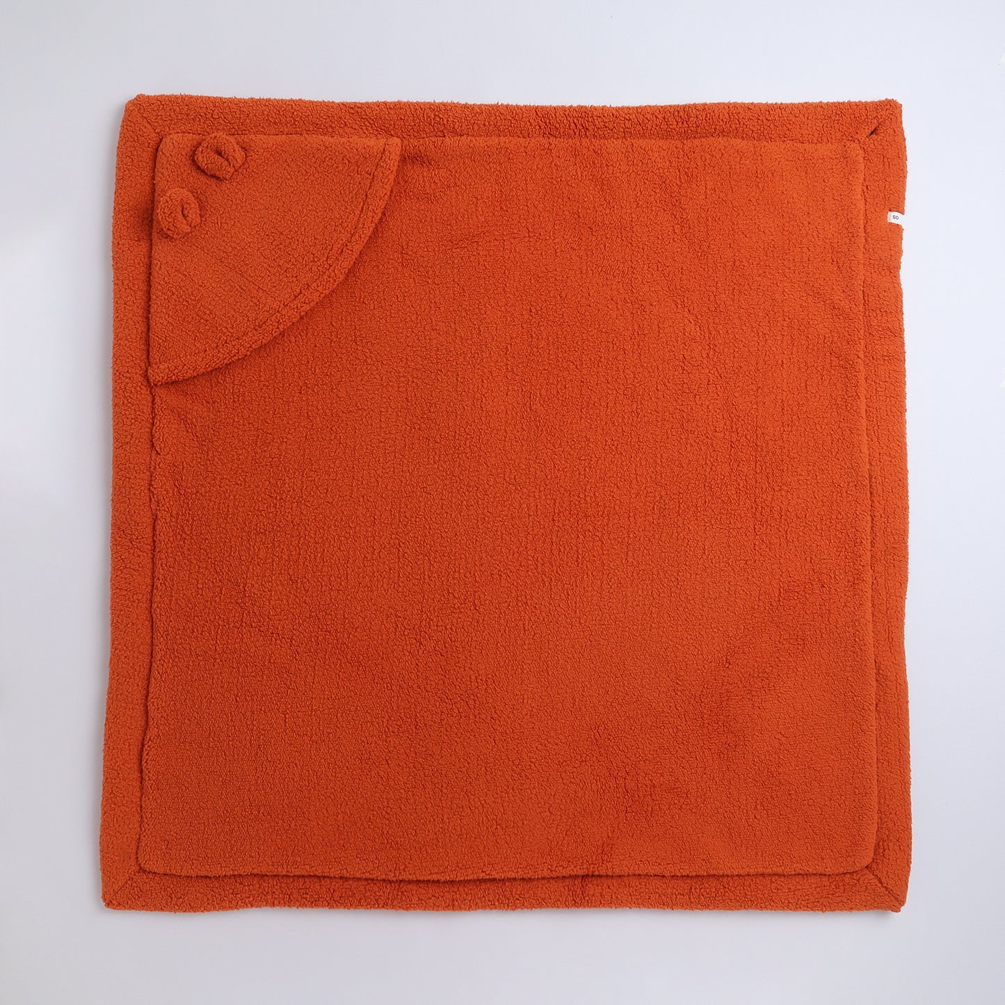 Yellow Apple Plush Baby Hooded Blanket | Ultra Soft Winter Baby Wrap with Ears