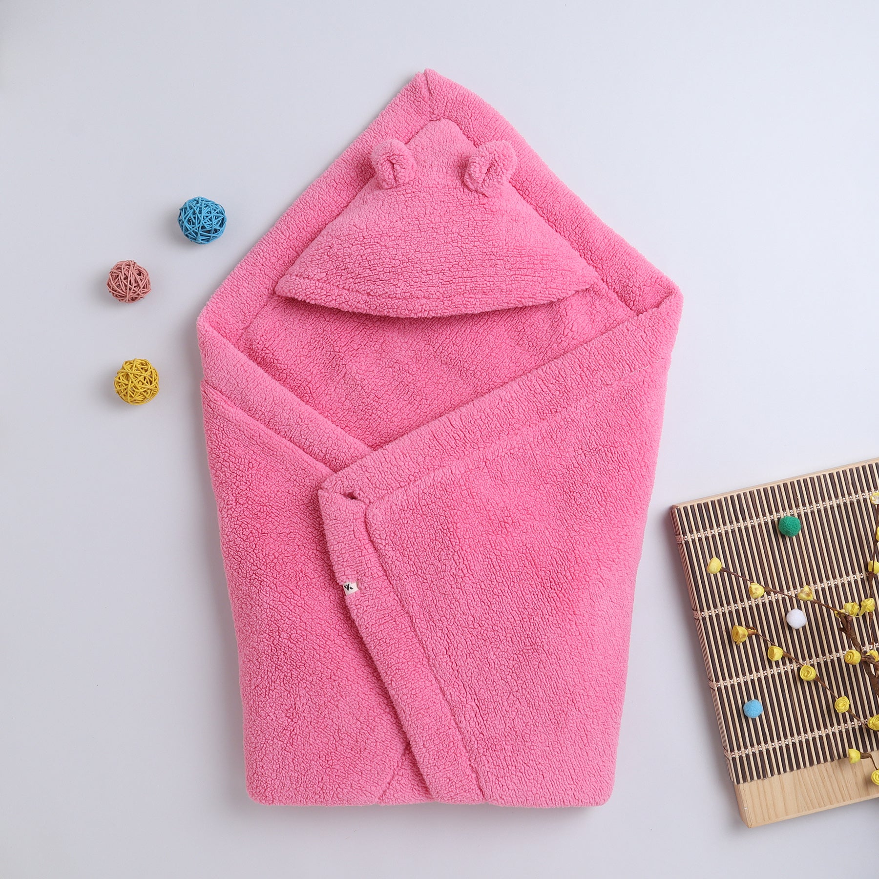 Baby Hooded Blanket | Ultra Soft Winter Baby Wrap with Ears