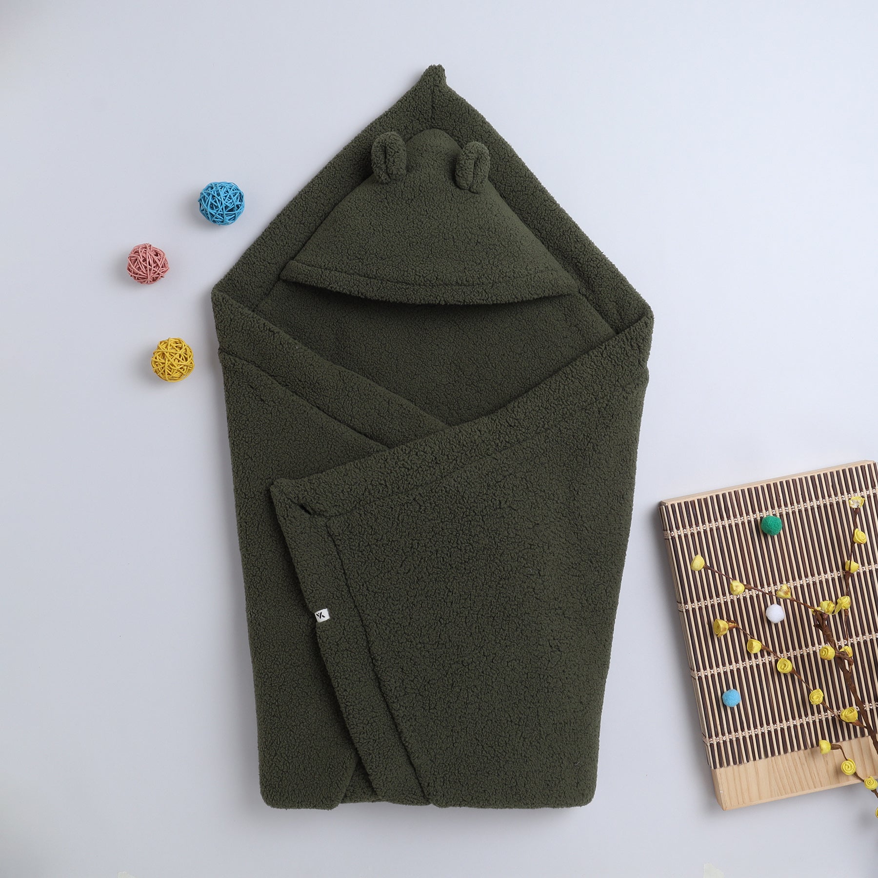 Baby Hooded Blanket | Ultra Soft Winter Baby Wrap with Ears