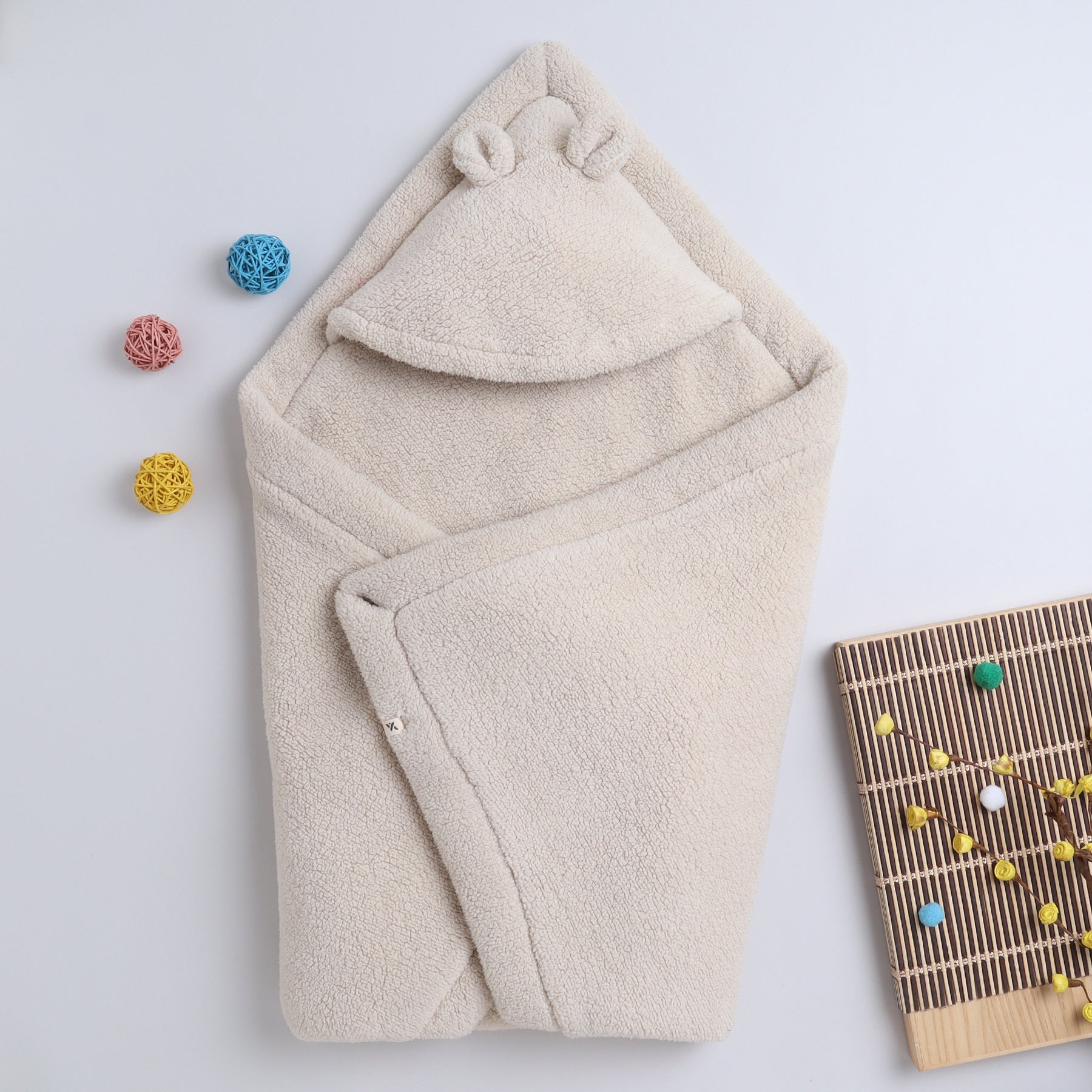 Baby Hooded Blanket | Ultra Soft Winter Baby Wrap with Ears